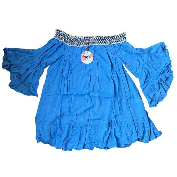 Hayden Tops - Hayden Blouse in Dusty Blue Size M